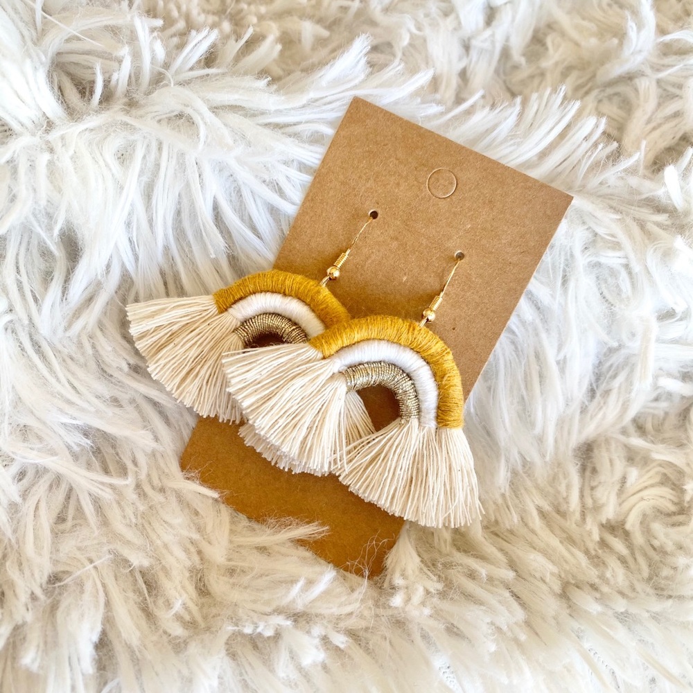 ✨handmade✨ rainbow earrings